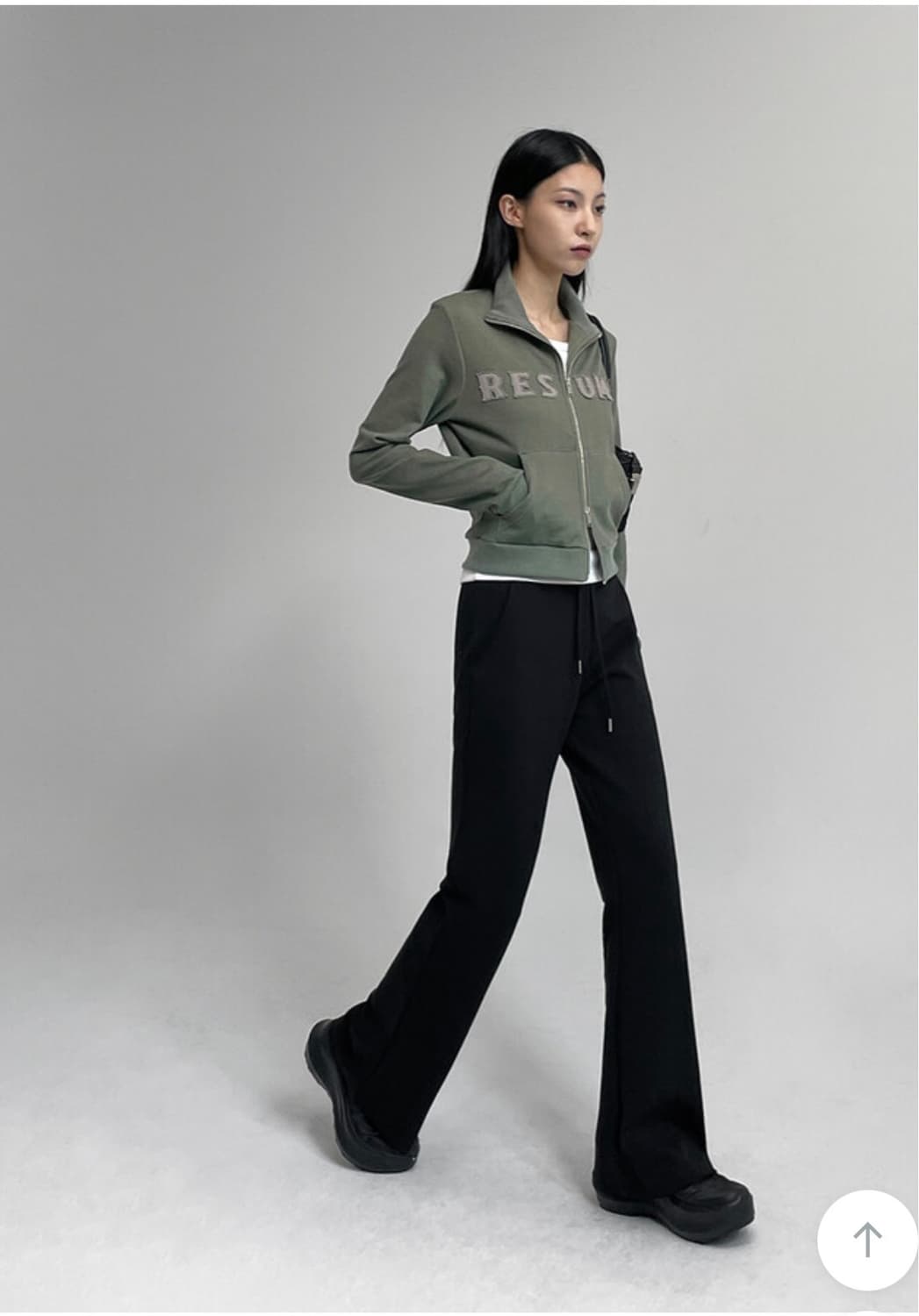 블랙업 부츠컷 밴딩 팬츠 상품이미지2