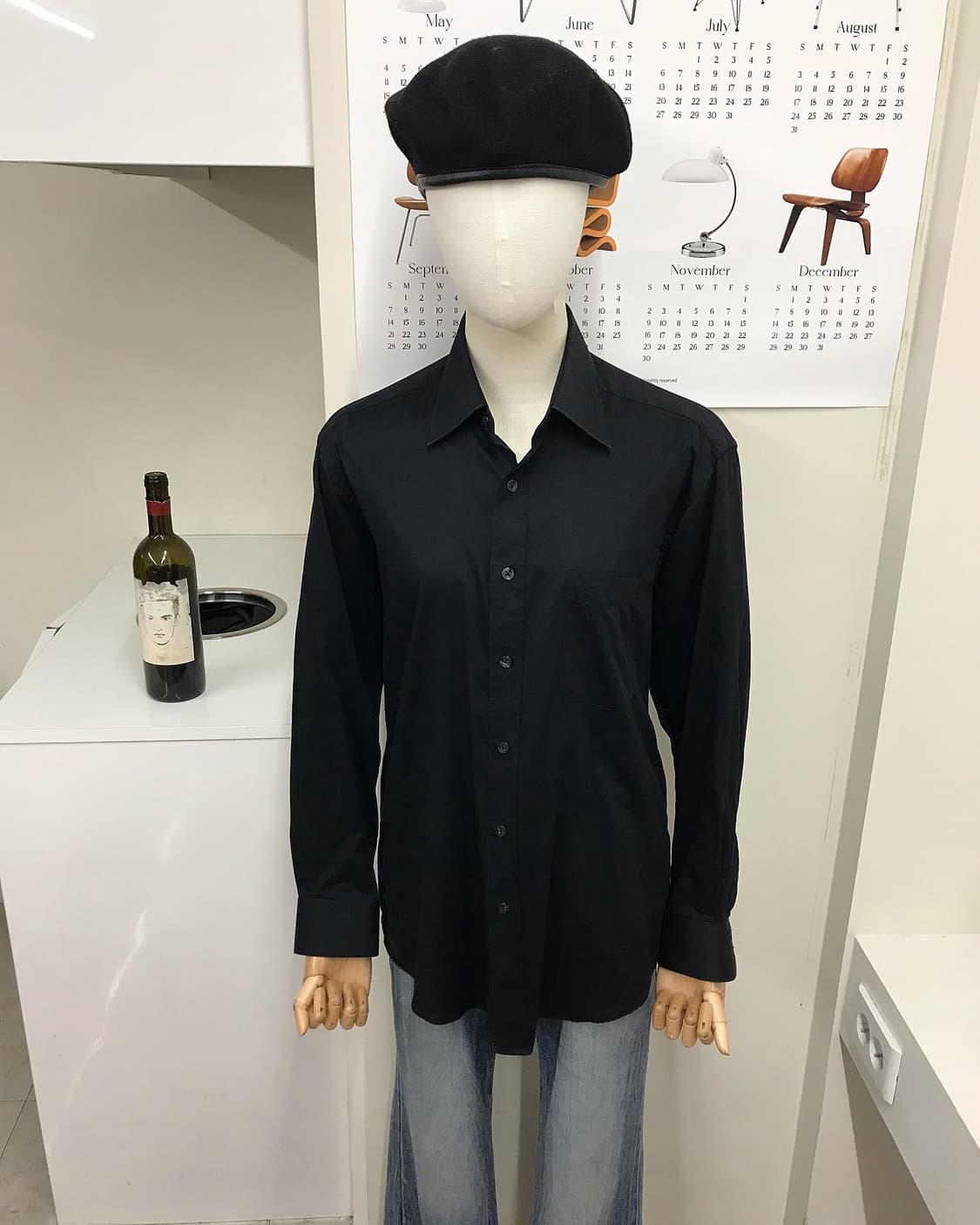 발렌시아가 BB로고 블랙 셔츠 상품이미지6