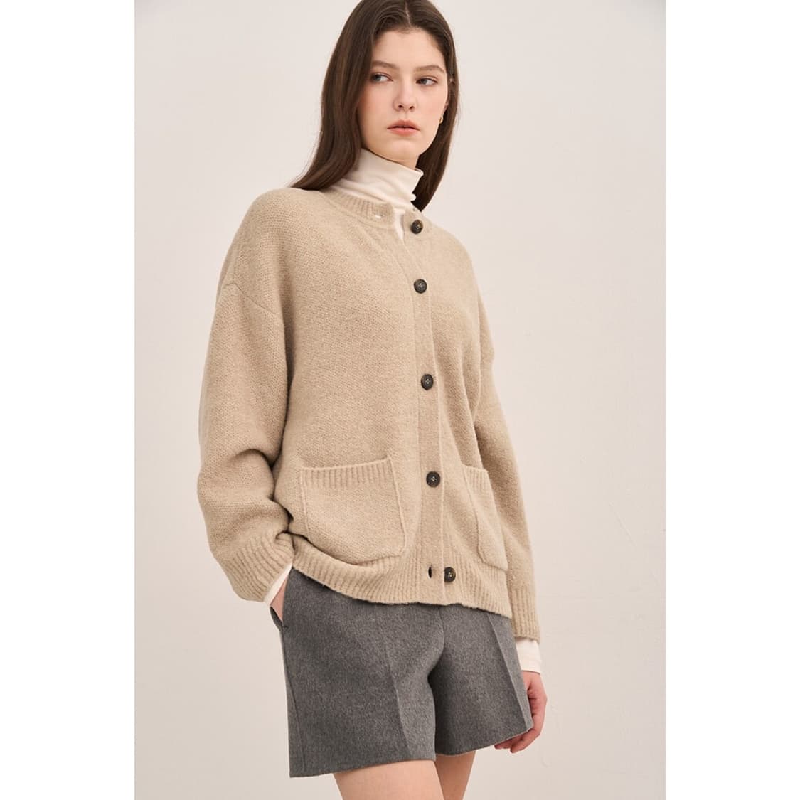 SJSJ 25SS 부클 울 니트 가디건 상품이미지2