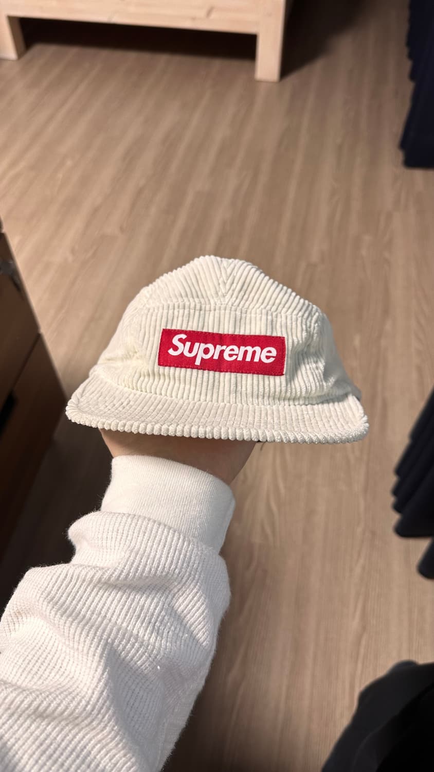 슈프림 코듀로이 캠프캡 아이보리 상품이미지1