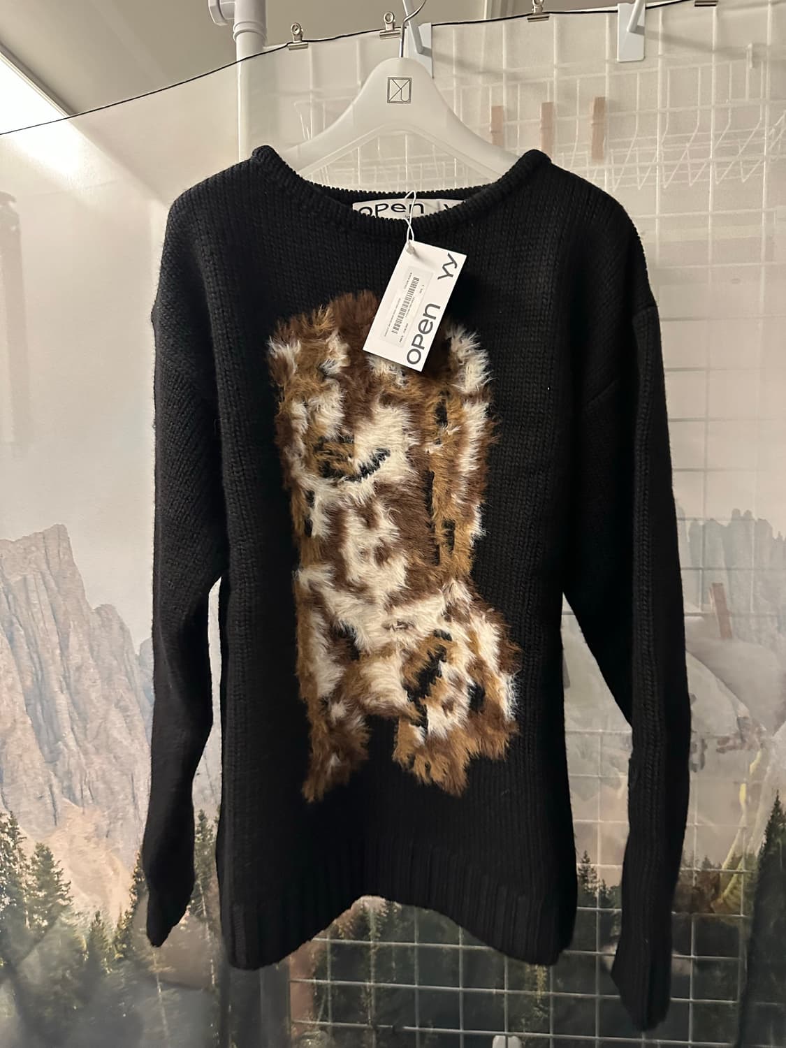 open yy 오픈와이와이 블랙 니트 새상품 상품이미지3