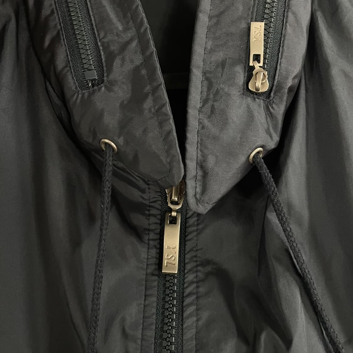 110 입생로랑 올드스쿨 백로고 바람막이 블루종 자켓 상품이미지9