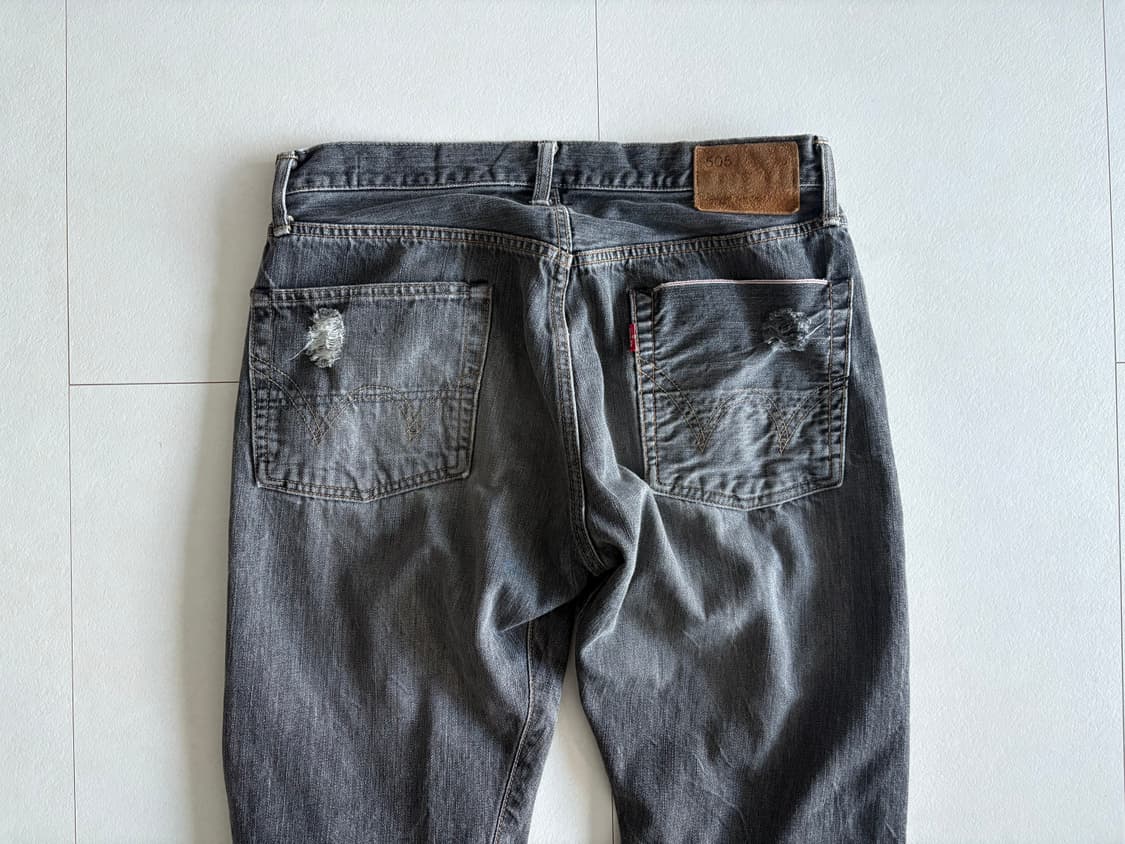 edwin) destroyed cropped denim pants 상품이미지6