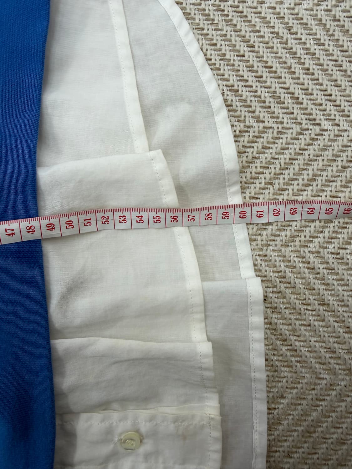 정품) 시스템 한섬 22ss 오버핏 레이어드 셔츠 맨투맨 82 상품이미지10