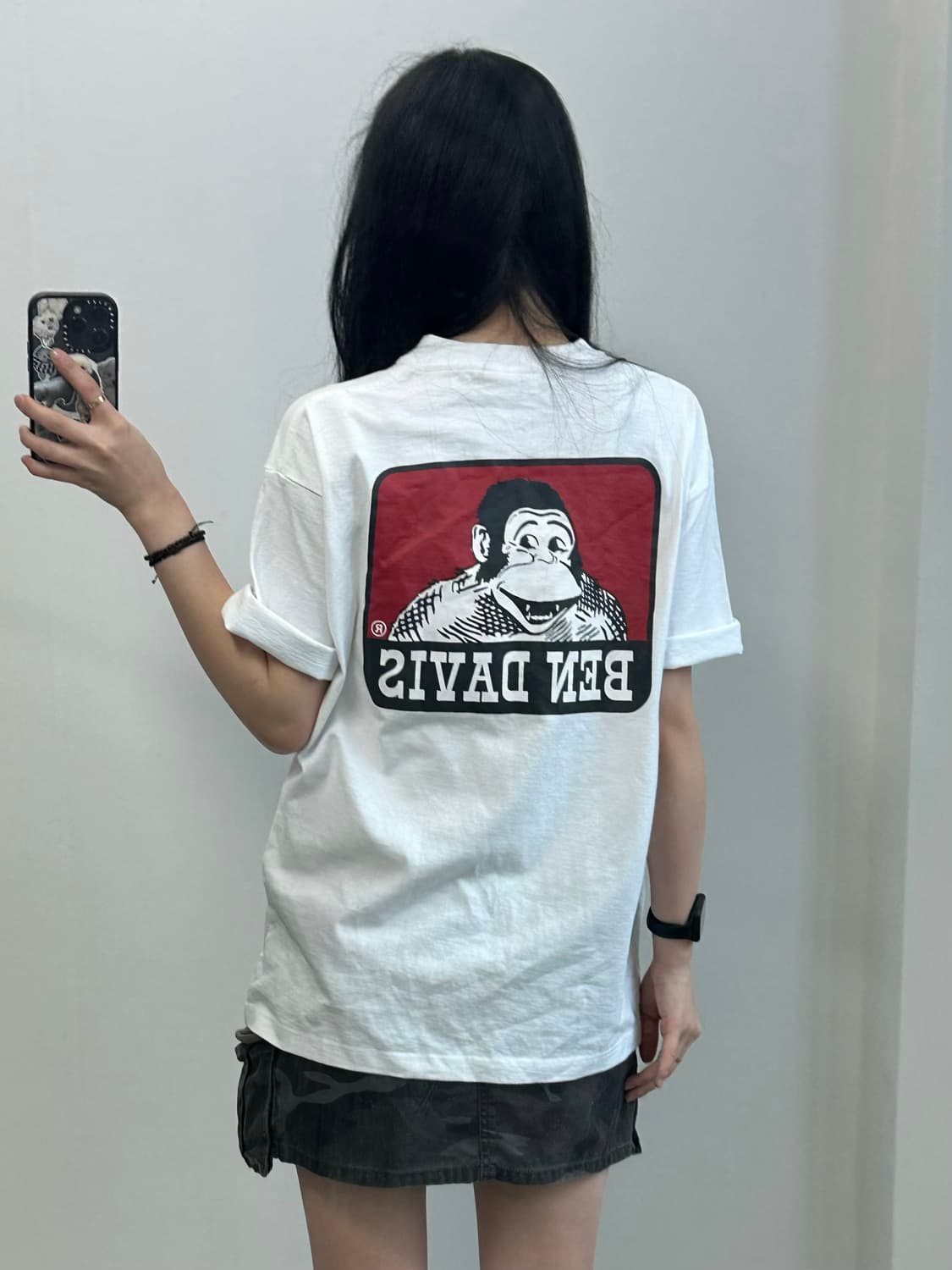 벤데이비스 빅로고 화이트 반팔 티셔츠 상품이미지1