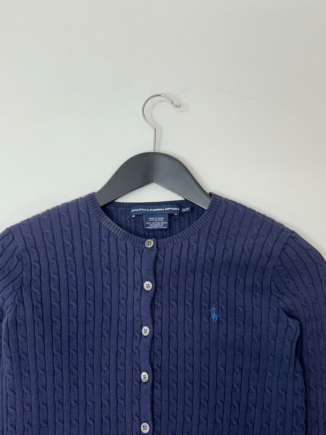 Ralph Lauren sport 네이비 케이블 니트 가디건 상품이미지3