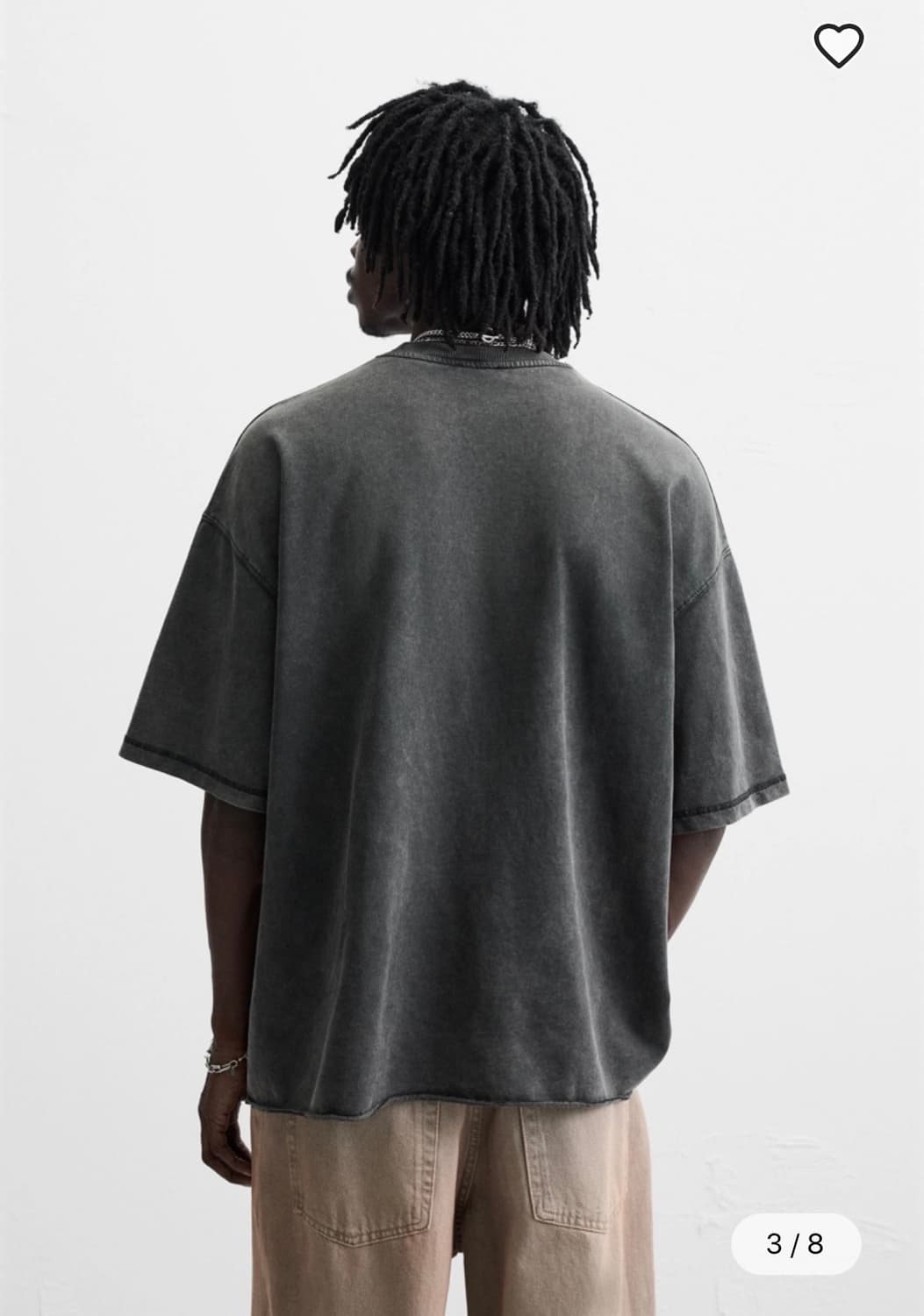 ZARA 워싱 컷오프 티 XL 상품이미지2
