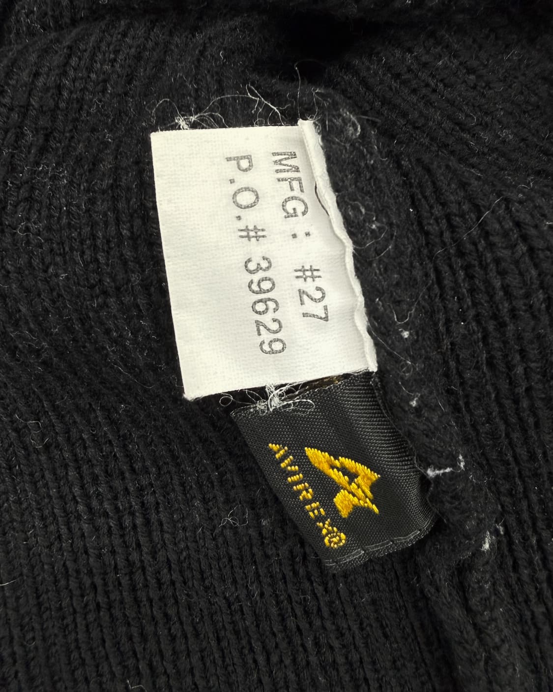 아비렉스 00s USA 컬러블럭 코튼 니트 상품이미지7