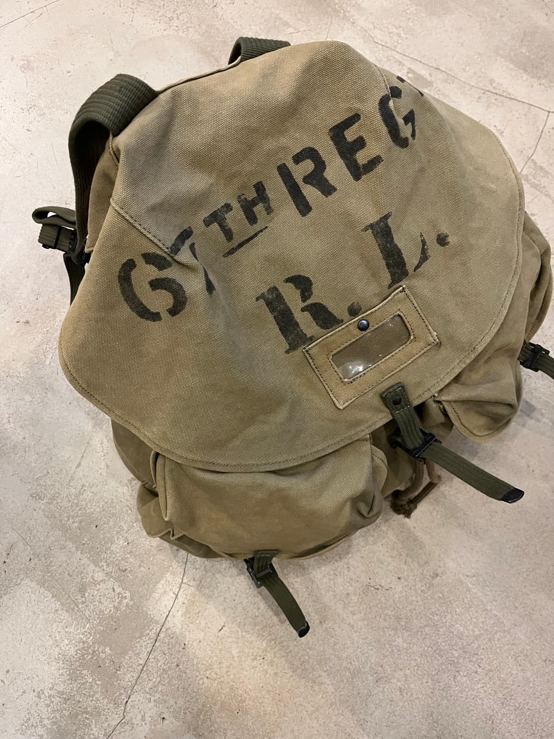 빈티지 폴로 데님앤서플라이 밀리터리 빅백 상품이미지4