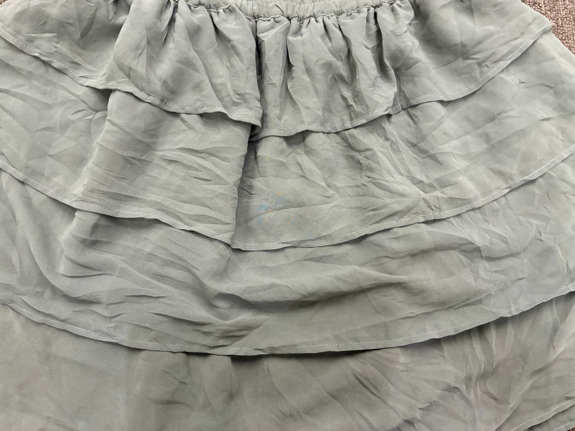 OS)Japanese vintage 여성 그레이 캉캉 미니 스커트 상품이미지4