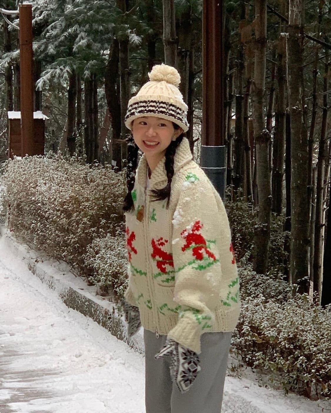 얼바닉30 스키 코위찬 가디건 아우터 urbanic30 kanata 상품이미지2