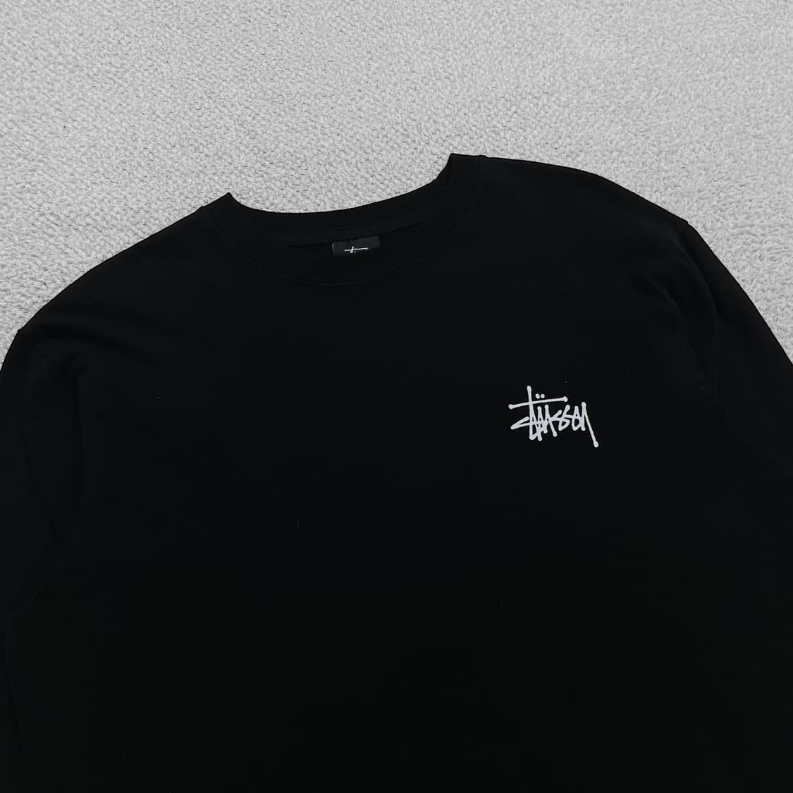 스투시 Stussy 베이직 로고 롱슬리브 블랙 상품이미지4