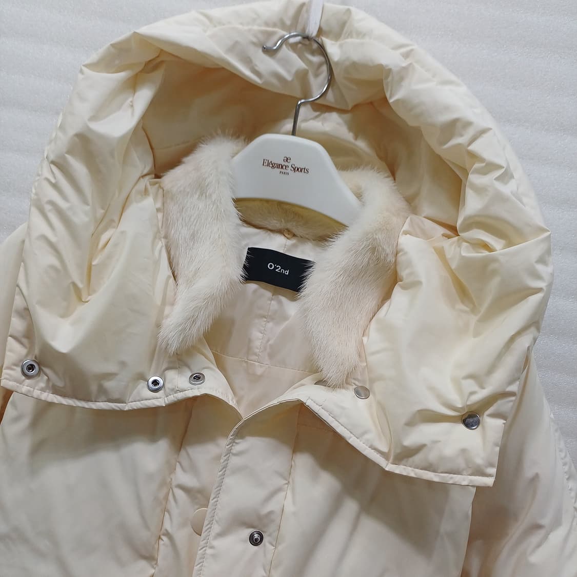 한섬 오즈세컨 밍크카라 구스 다운 숏 패딩 여성 XS S 훌륭 사랑봉봉 상품이미지4