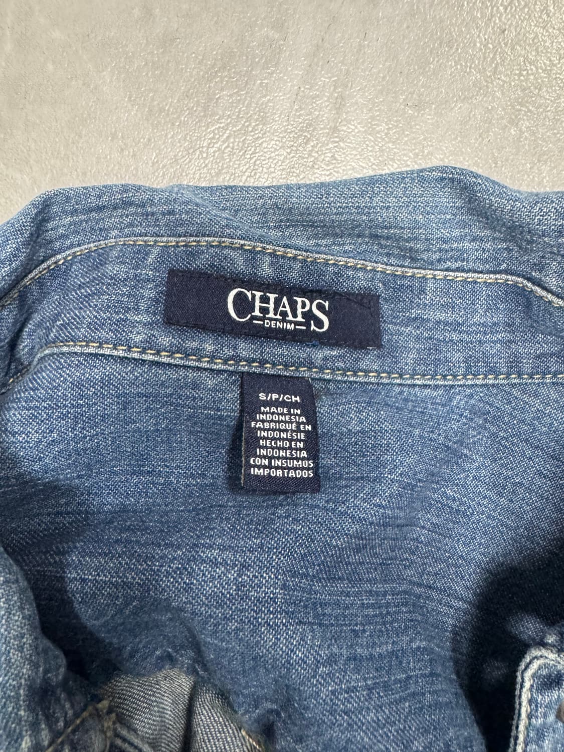 챕스 레이스업 데님 셔츠 드레스 상품이미지3