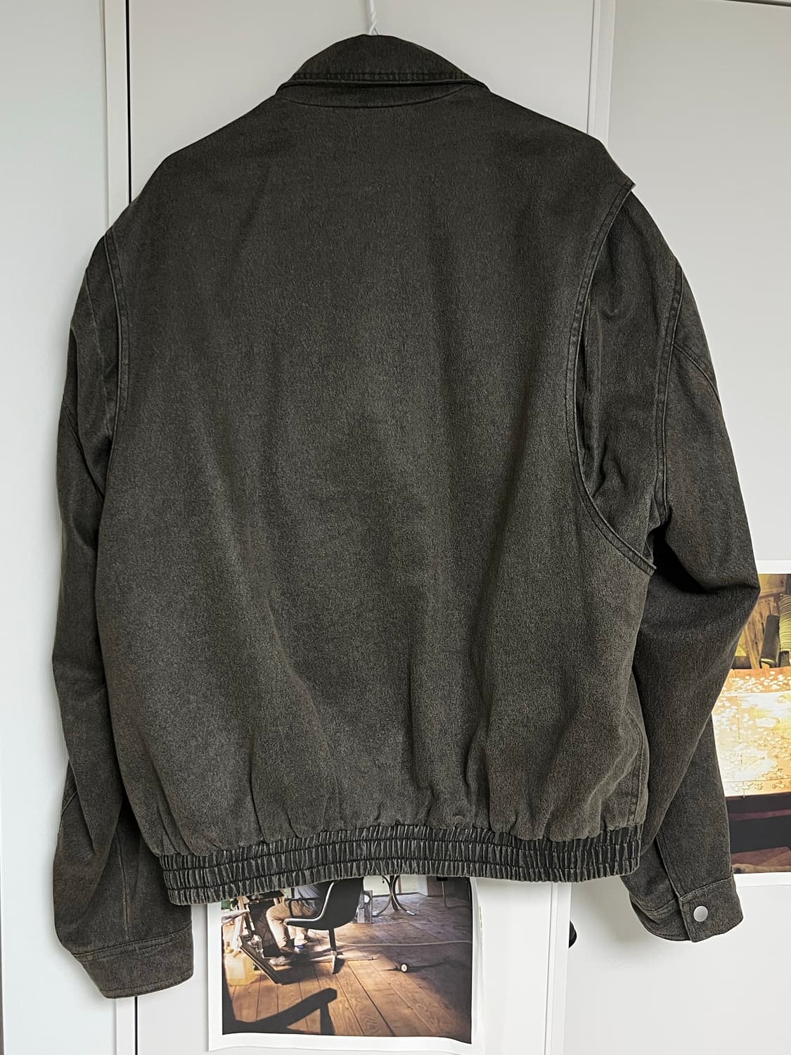 라퍼지스토어 버핑레더 오버핏 MA-1자켓 /size L 상품이미지4