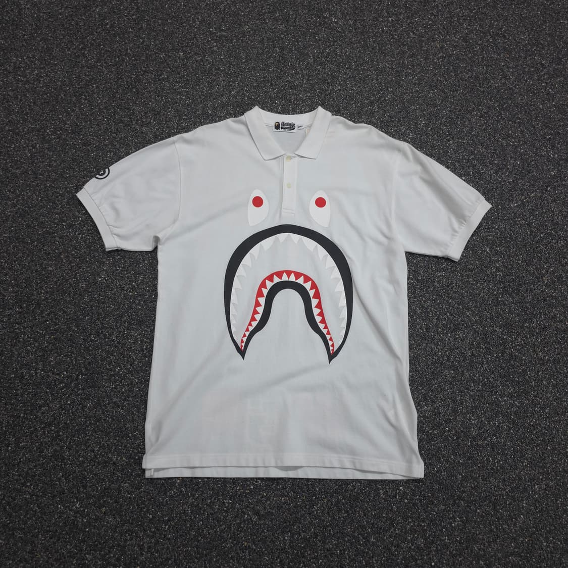 베이프 샤크 빅로고 박시핏 카라 티셔츠 (110) 상품이미지1