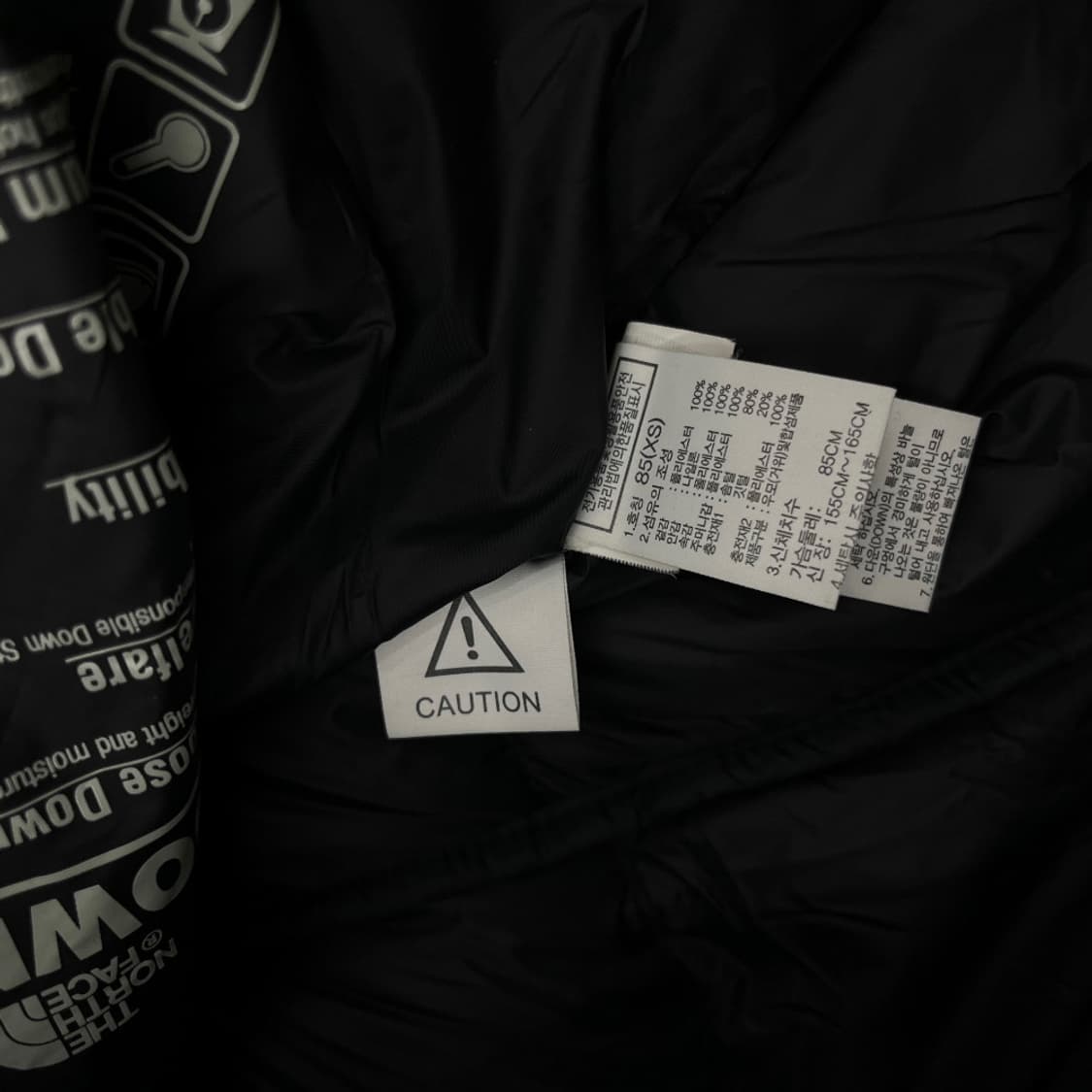 노스페이스 사이드포켓 후드 패딩 XS 상품이미지8