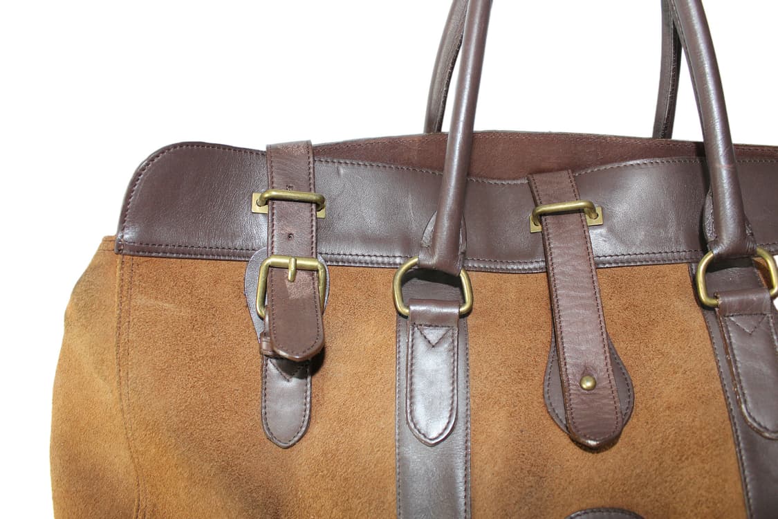 1990s USA CHARLIE’S HEIR 찰리스허 스웨이드 보스턴백 상품이미지4