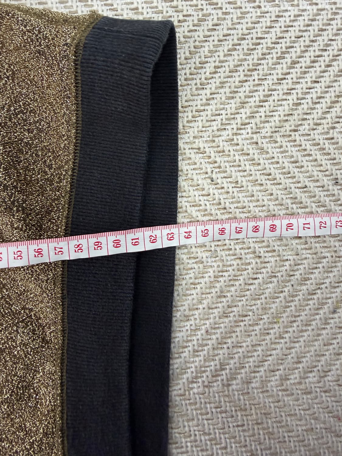 정품) 시스템 한섬 금색 펄 장식 오버핏 니트 맨투맨 90F 상품이미지9