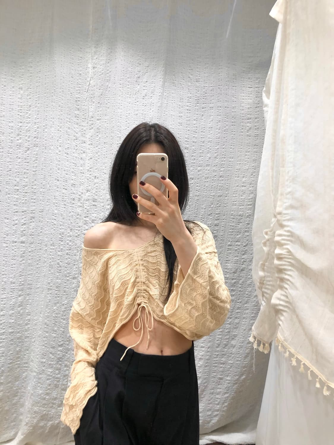 string crop sand knit 상품이미지4