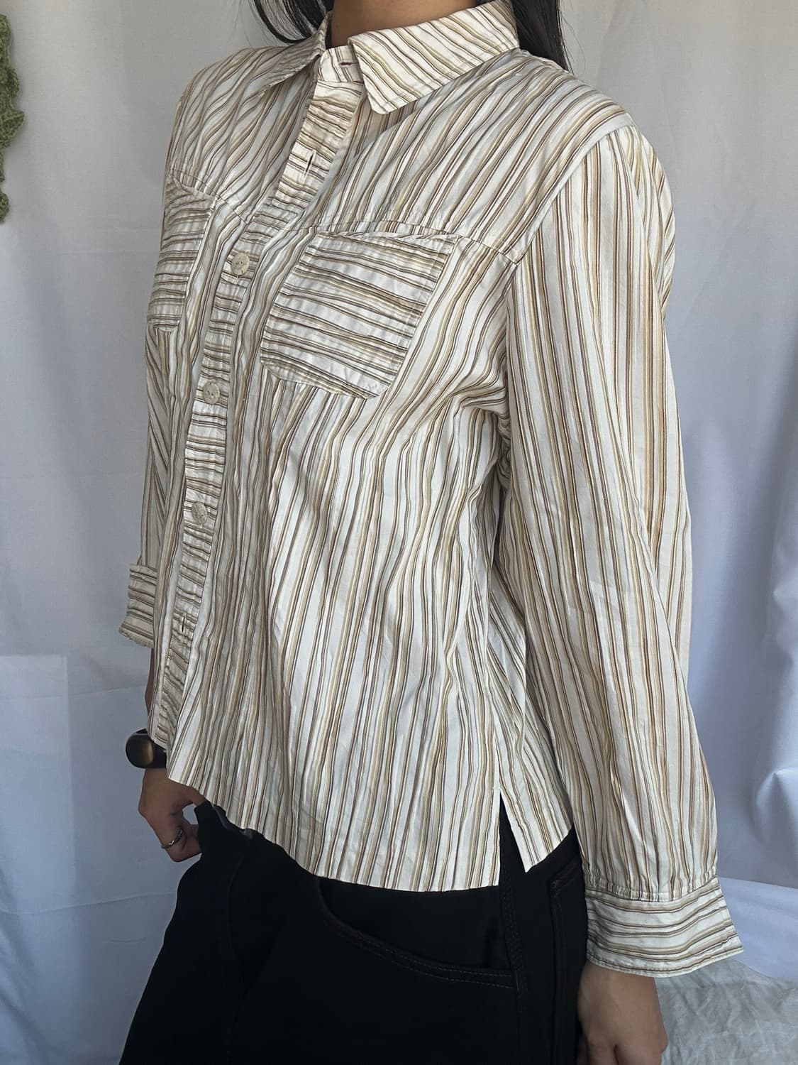 빈티지 에스닉 스트라이프 셔츠 상품이미지2