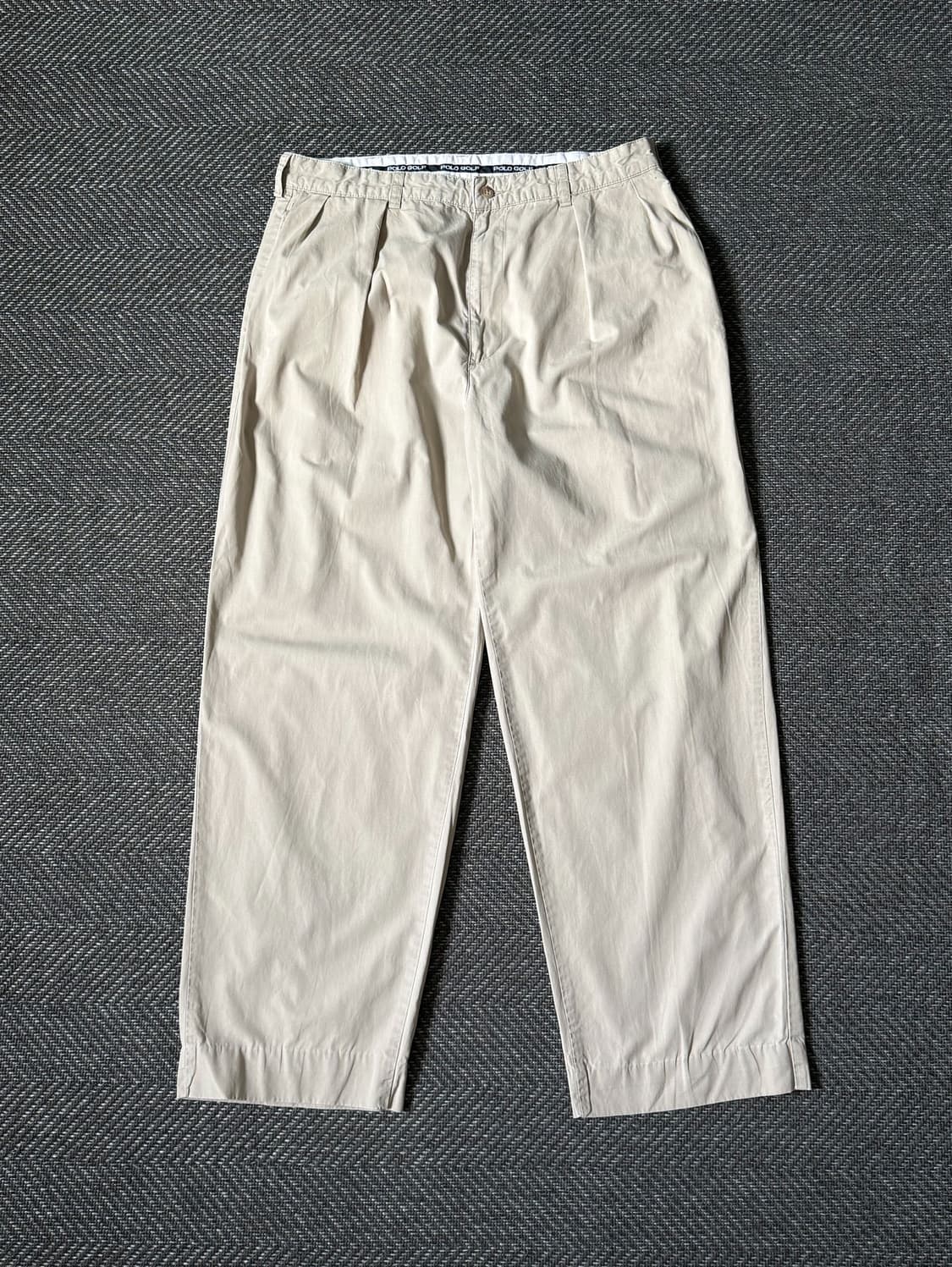 (34) 90s 폴로 랄프로렌 골프 클래식 플리츠 치노 팬츠 상품이미지1