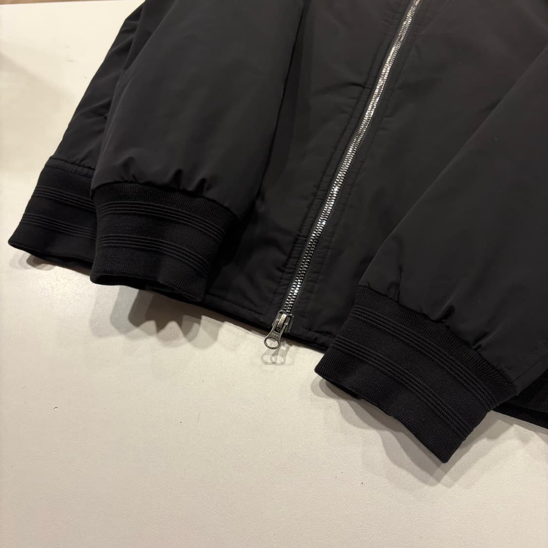 [XL] PXG 골프 레더 패치 블랙 봄버 자켓 B873 상품이미지6