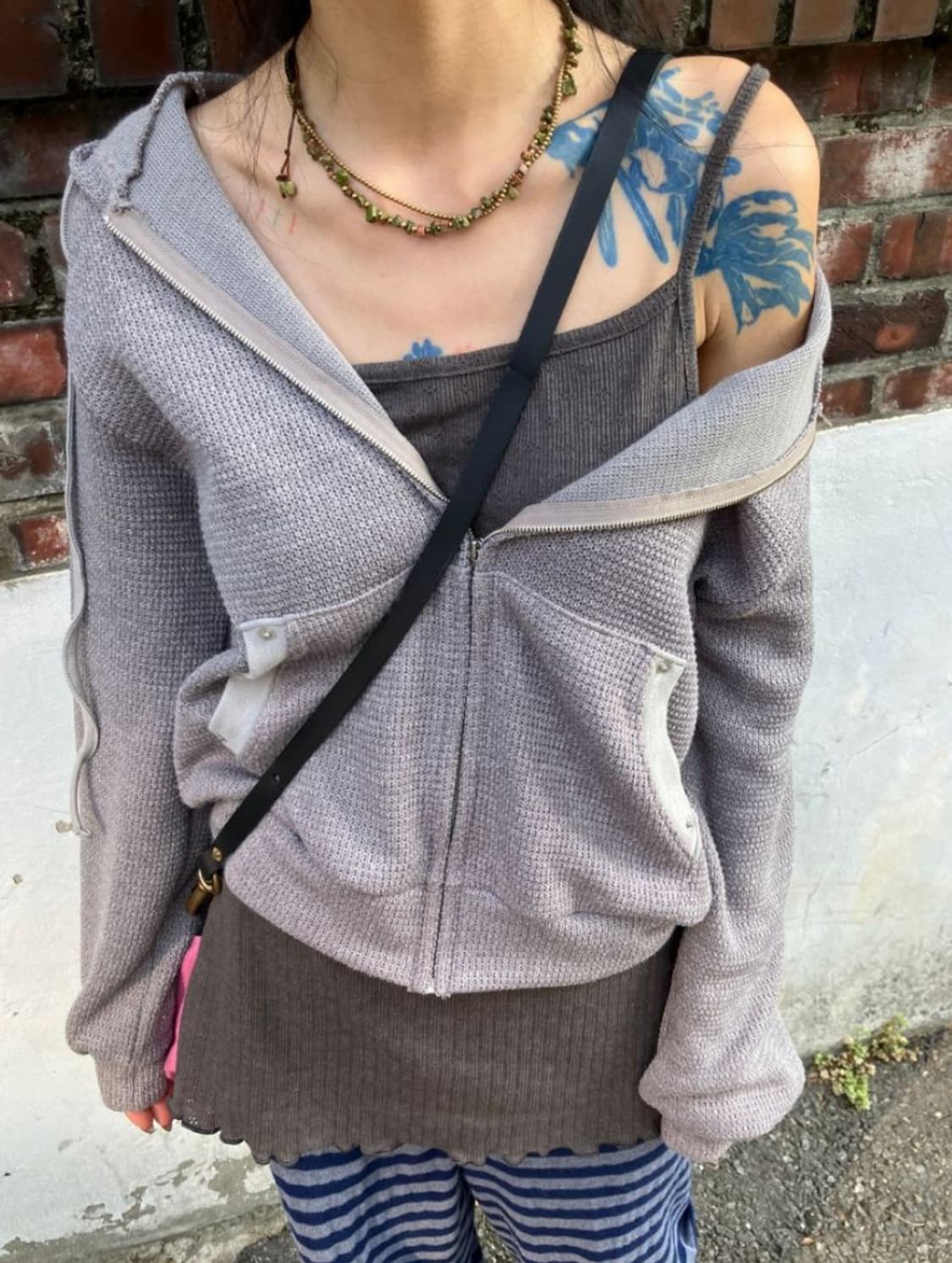 모래하우스 루즈 펀치 롱나시 브라운 상품이미지4