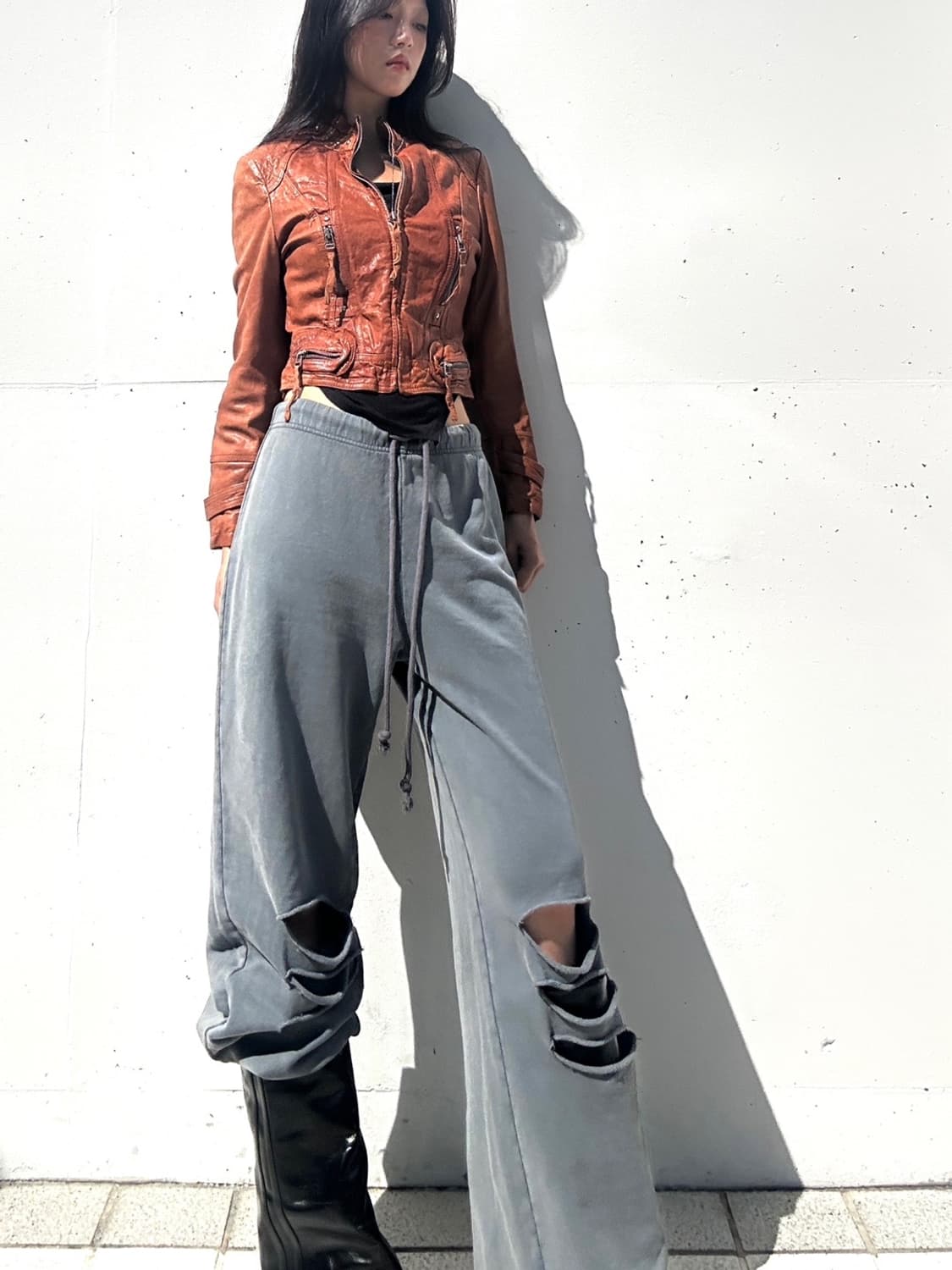 Grunge easy pants / charcoal 상품이미지6