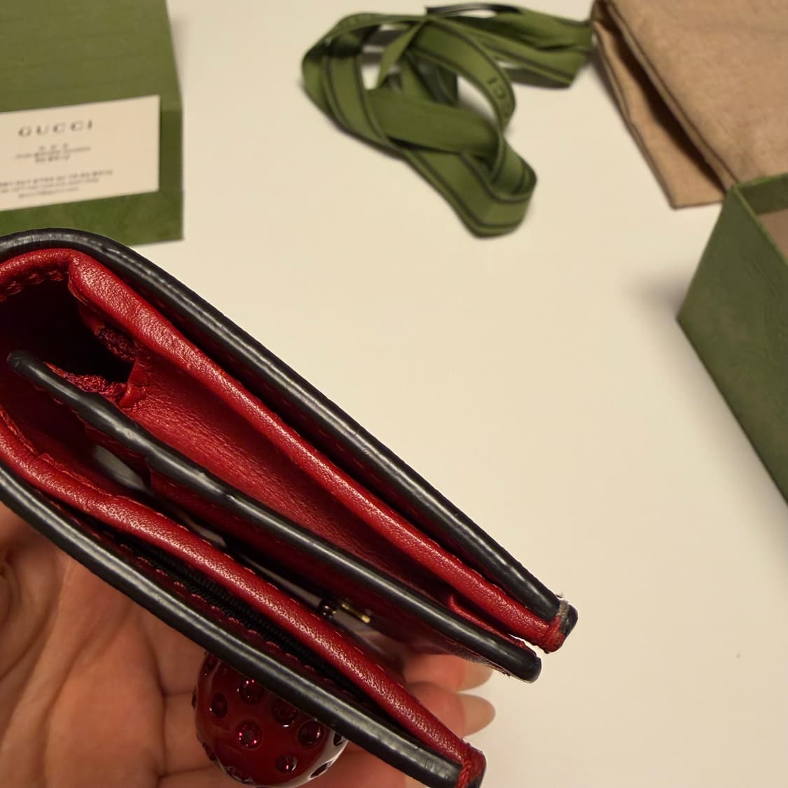 구찌 체리 반지갑 상품이미지3