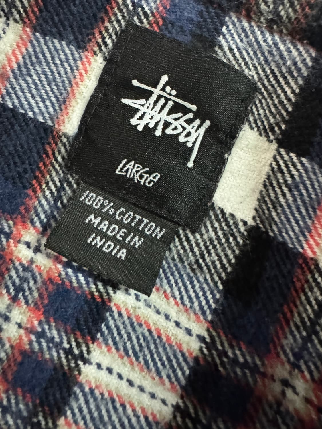 스투시 올드스쿨 빈티지 체크셔츠 L 상품이미지3