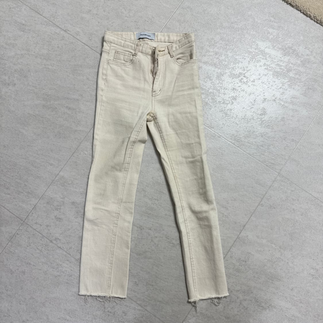 얀13 흰색 데님 S사이즈 상품이미지1