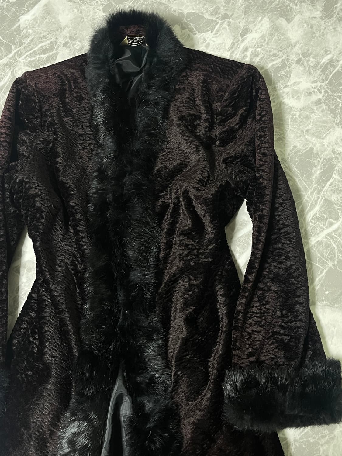 Velvet fur coat 상품이미지3
