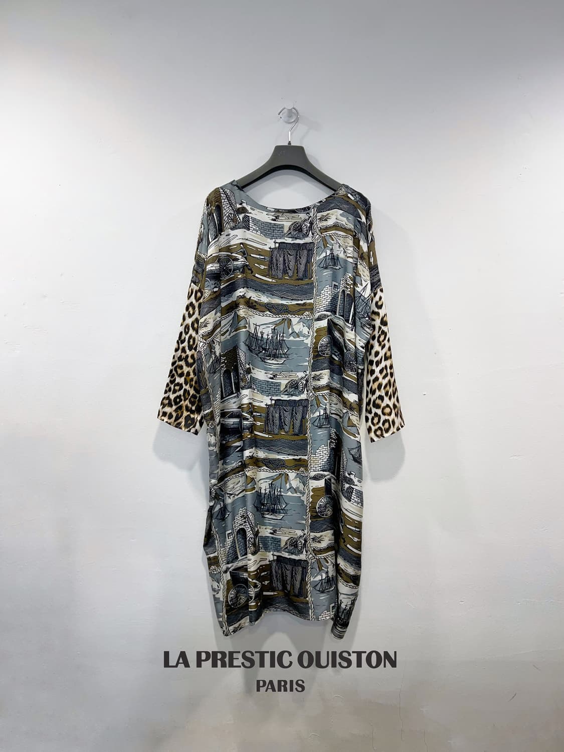 LA PRESTIC OUISTON 라프레스틱 위스통 실크 원피스 상품이미지1