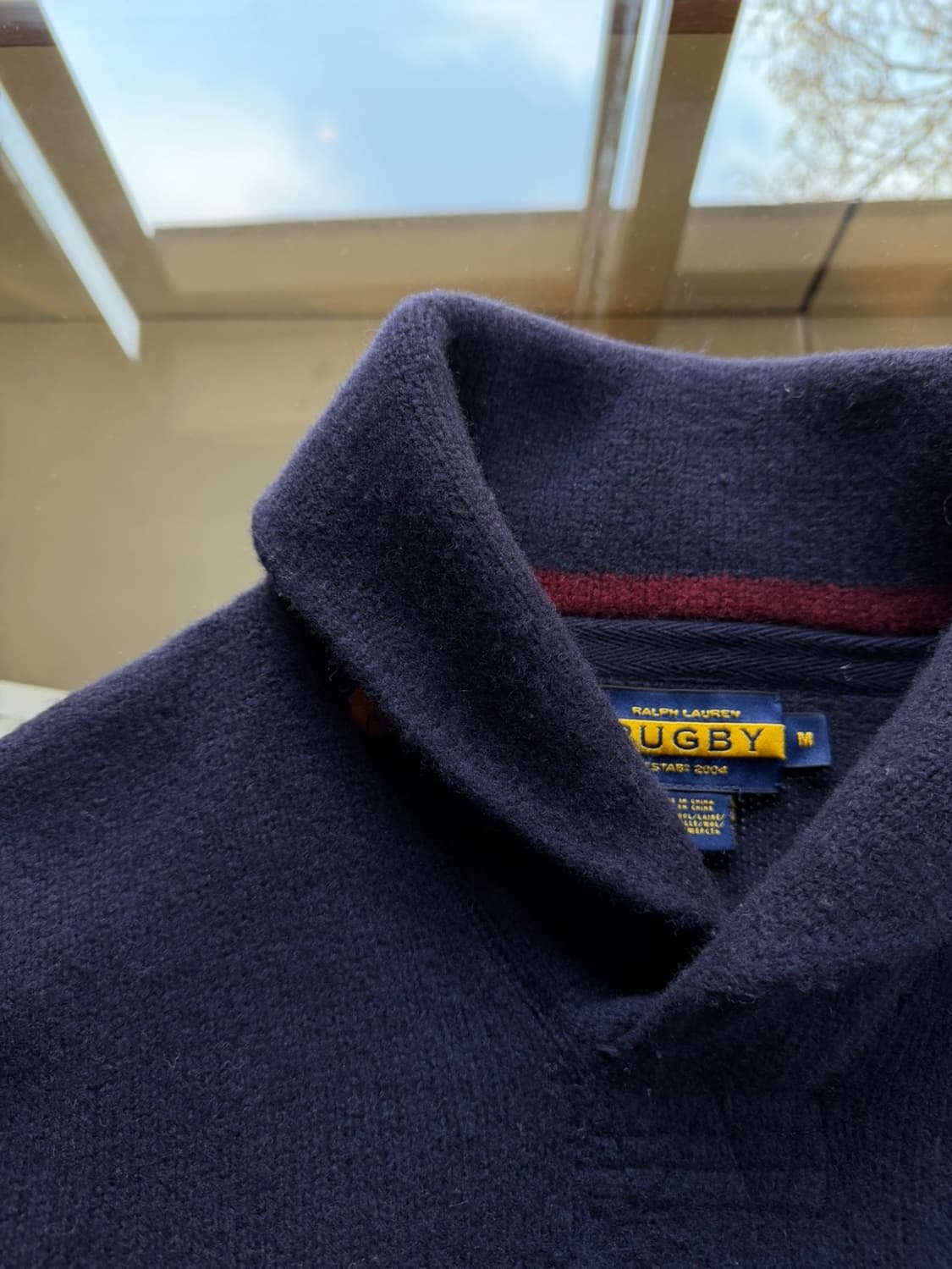 랄프로렌 럭비 숄칼라 니트 슬림100 상품이미지6