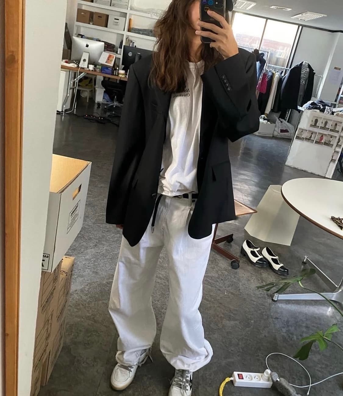 SEO 에스이오 블랙 자켓 1사이즈 상품이미지3