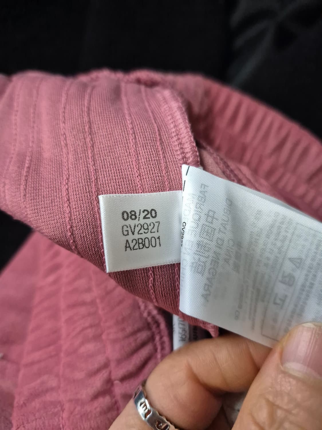 아디다스 벨벳 희귀 핑크 와이드 팬츠  상품이미지10