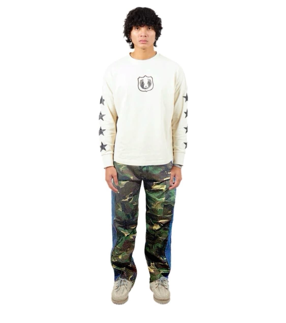 BLESS  카무플라주 투톤 데님팬츠 상품이미지1