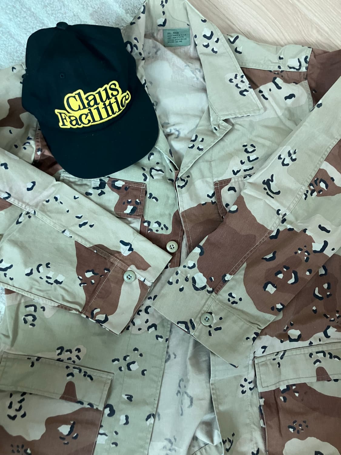 [일괄판매] 초코칩 카모 데저트카모 bdu 자켓 M 상품이미지1