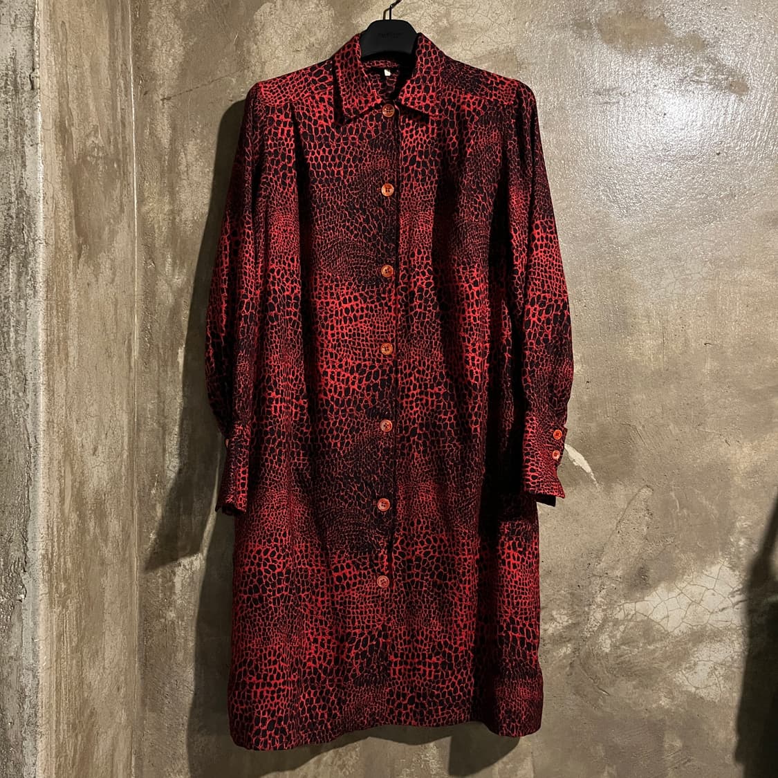 셀린느 레오파드 셔츠 원피스 상품이미지5