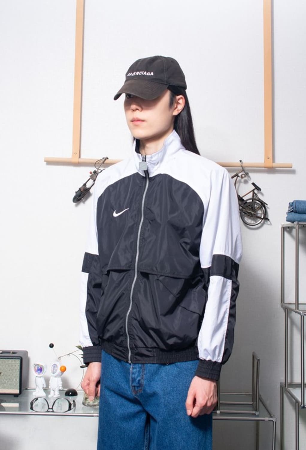 90S 나이키 범고래 바람막이 점퍼 윈드브레이커 자켓 N467 상품이미지3