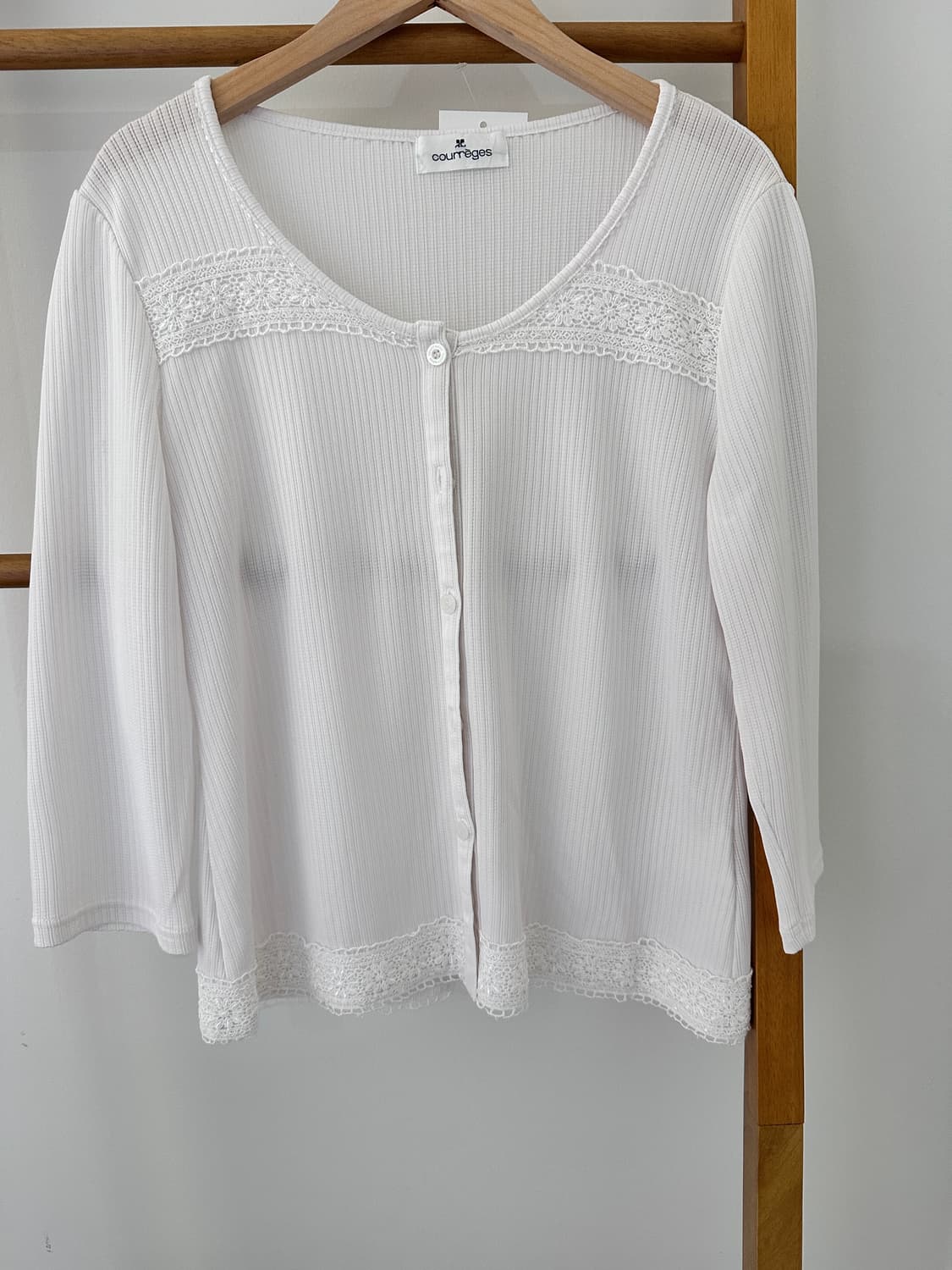 꾸레쥬 레이스 가디건 상품이미지1