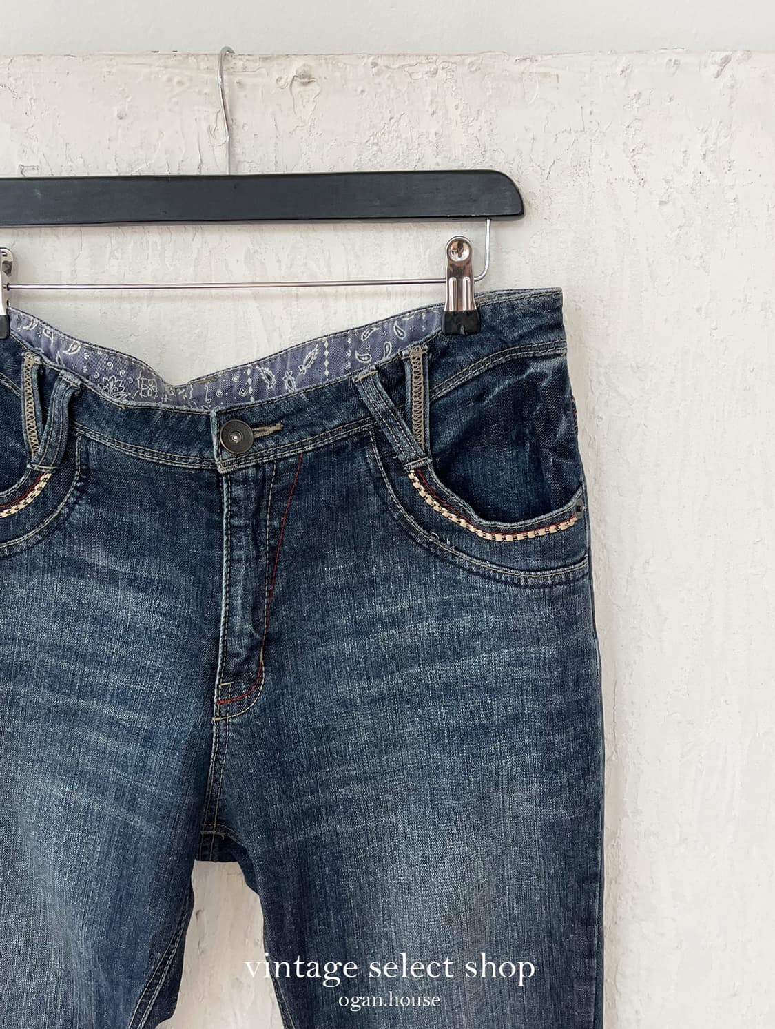 vintage washed straight denim pants 상품이미지3