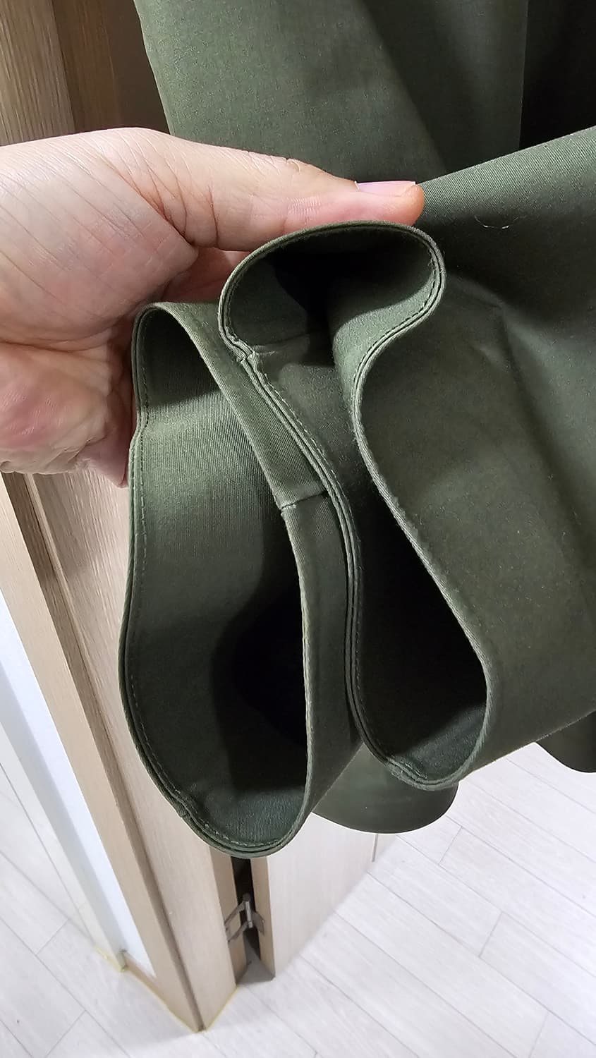 유니클로 블록테크 후드코트 올리브 M(100) 상품이미지2