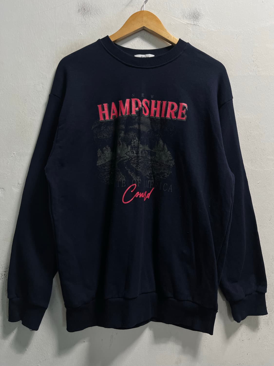 (100-105) Dtm 빅로고 프린팅 스웻 맨투맨 상품이미지1