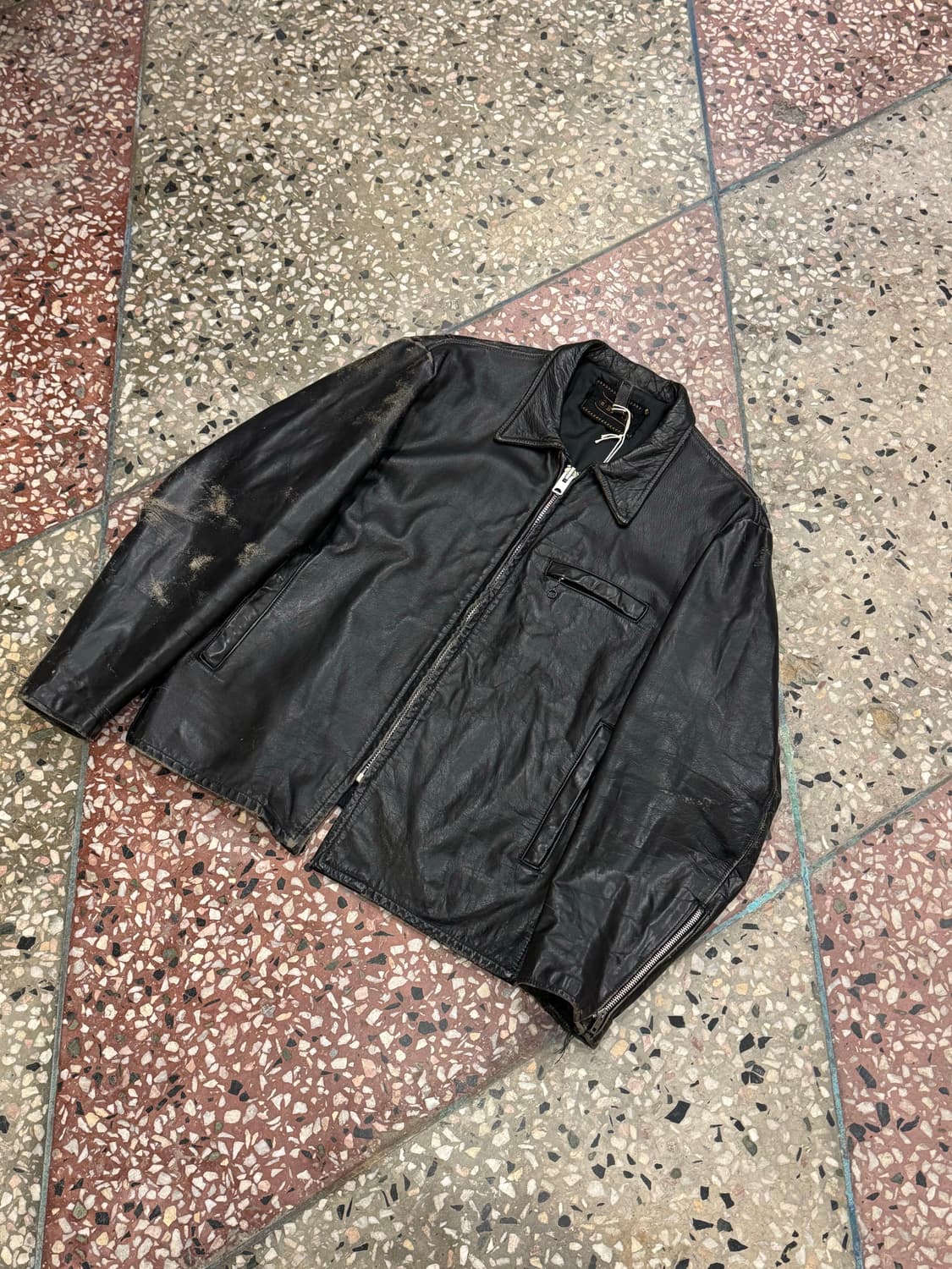 Brent 60s CafeRacer Leather Jacket (42) 상품이미지2
