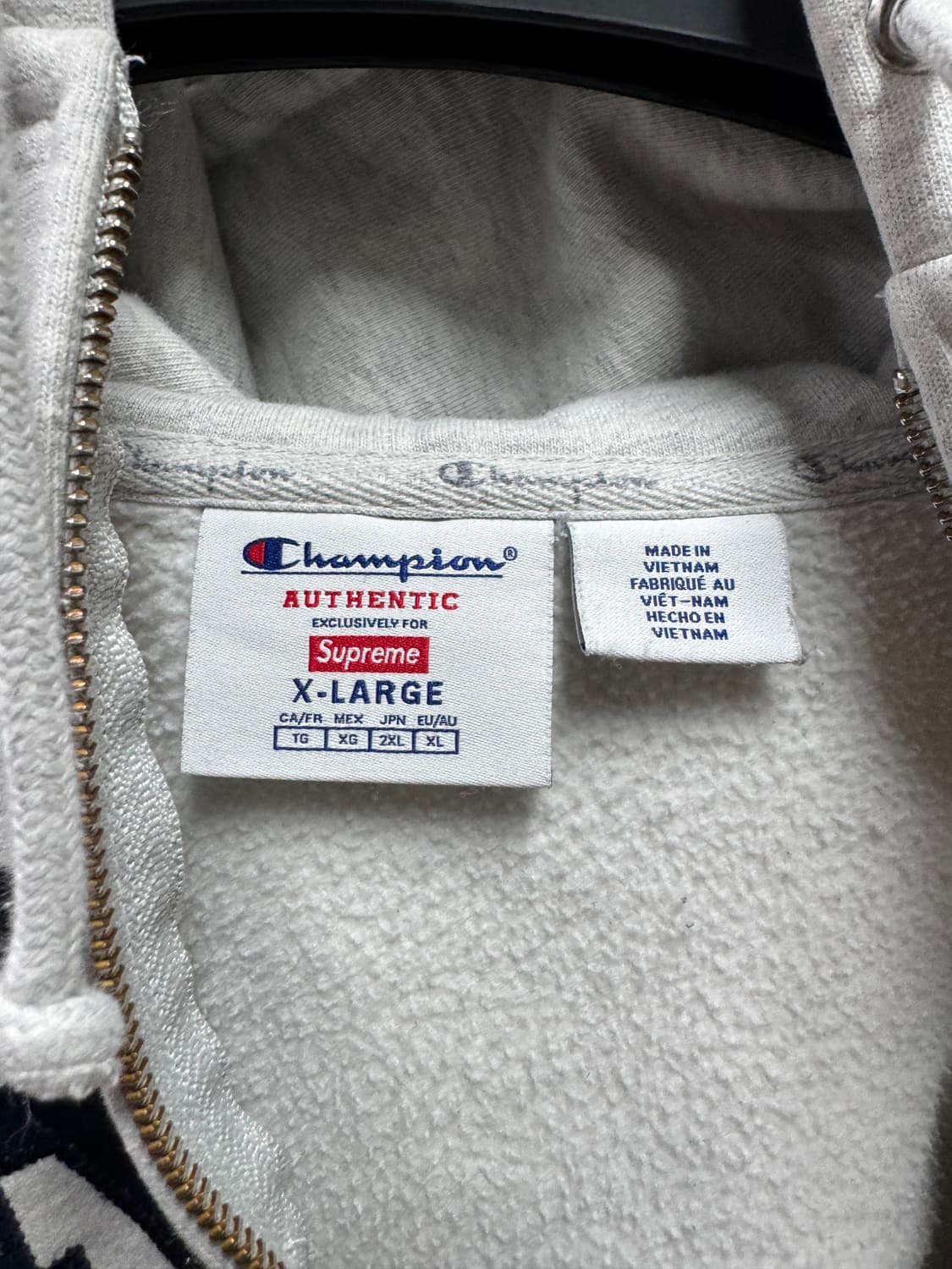 슈프림 챔피온 후드집업 XL 상품이미지3