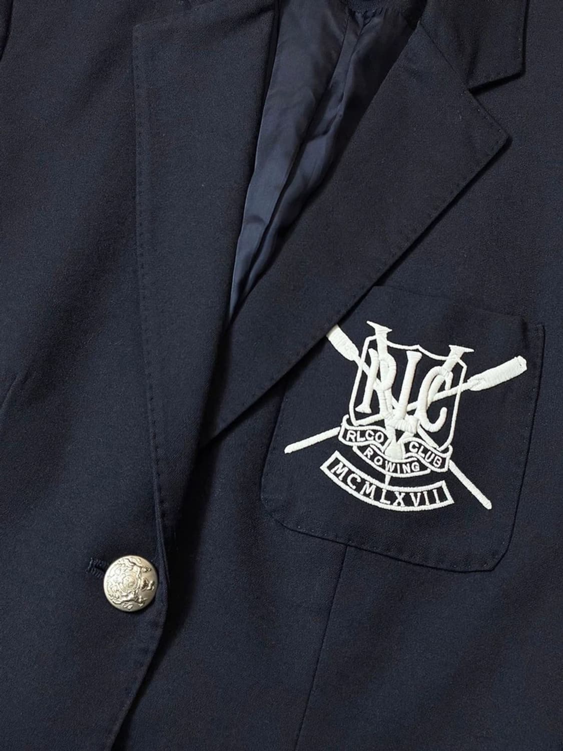 랄프로렌 00's RLC 자수포켓 은장 버튼 블레이저 PN6907 상품이미지3