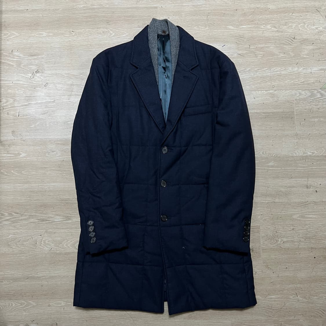 SIEG 지이크 이너 니트카라 퀼팅 코트패딩 점퍼 [네이비] XL/105 상품이미지1