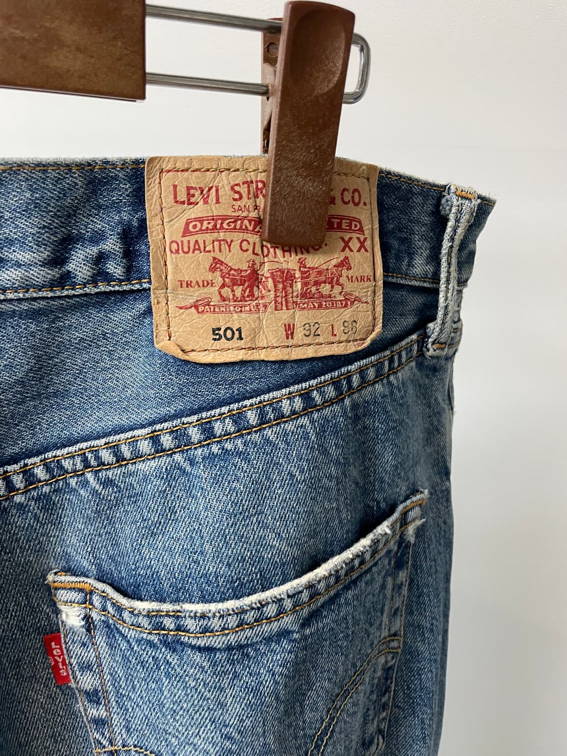 (36) Levis501 리바이스501 워싱 데님팬츠 상품이미지5